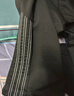 星禾莱裤子男夏季宽松垂感直筒休闲长裤潮牌ins欧美侧边条纹运动 黑色 XL 实拍图