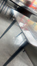 怡景风范意式岩板餐桌椅组合小户型家用现代简约轻奢亮光面长方形吃饭桌子 意大利灰 160cm *80cm/一桌四椅 实拍图