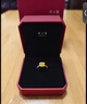 周大福 方糖足金黄金戒指(工费380)14号 约3.15g F233239 实拍图