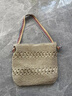 天丂草编包包女编织七夕大容量波西米亚单肩托特包海边度假草编腋下包 民族风草编包【米色】 实拍图