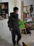 361度运动连帽外套男雨屏科技春季防风防泼水夹克户外冲锋男装 【推荐】超级黑 L 实拍图