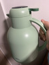 UKA保温壶家用大容量玻璃内胆水壶学生宿舍热水瓶暖瓶 绿色 1.5L 实拍图