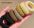 美肤语咖色超宽加粗无接缝发绳6个高弹力发圈头绳扎高马尾皮套MF8305 实拍图