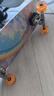 菠萝君（Pi Roller）S7陆地冲浪板四轮初学者成人滑板儿童陆冲板专业刷街路冲板免蹬地 28英寸S7【彩虹独角兽】 陆地冲浪板 实拍图