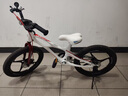 优贝（RoyalBaby）儿童自行车单车脚踏车4-6-12岁童车男女山地镁合金星际飞车 活力白 18寸/英寸（半包链罩） 实拍图