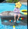 木马谣（momasong）新款长袖防晒女童泳衣可爱草莓宝宝游泳衣女孩海边沙滩分体套装 草莓泳衣+泳帽 6XS 04建议身高（75-85cm) 实拍图