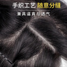 佰丝堂假发女真发全真人发丝女士中年头顶补发片遮白发刘海长发增加发量 实拍图