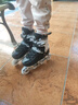 小状元溜冰鞋成人轮滑鞋成年人儿童初学者专业男童旱冰鞋滑冰鞋滑轮大人 【炫酷黑|鞋+工具礼包】 M 中码不闪（32-36码） 实拍图