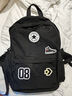 Converse匡威书包新款双肩包学生初中男女童背包休闲书包 正黑色 M【30*11.5*44cm 约15L】 实拍图