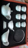 苏氏陶瓷（SUSHI CERAMICS） 茶具套装 忆荷陶瓷功夫茶具青瓷手绘描金茶杯子带礼盒（茶壶） 实拍图