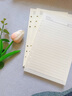 朗捷 A5活页本替换内芯6孔活页纸笔记本本子替换内页加厚95g横线内芯80张/本可定制 实拍图
