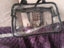 京东物流 干湿分离游泳包pu防水化妆包便携大容量透明旅行洗漱包 单层大号-透明 实拍图