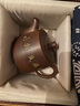 此时此刻广西钦州坭兴陶茶壶纯全手工茶壶茶具井栏茶壶大口泡茶壶徐小锋 一壶两杯（厚德载物） 实拍图