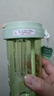 中麒水杯花茶杯男女学生高颜值吸管杯运动杯子便携耐高温咖啡折叠杯 青果绿 600ml【双饮口+茶仓】 实拍图