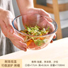 DELISOGA耐热玻璃碗家用超大号厨房打蛋烘焙沙拉汤碗微波炉透明和面盆 【耐热400度】1100ml 实拍图