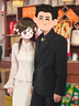 声猴新中式国风盘扣西装男套装订婚新郎结婚礼服西服外套高档唐装中山 中式西服+立领衬衫+西裤【三件】 XL (130-140)斤 实拍图