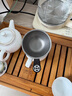 不拙茶漏过滤网茶滤纯钛茶滤网茶叶过滤器茶具配件 黑檀木纯钛茶漏组 晒单实拍图