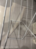 欧润哲 晾衣架落地阳台折叠晒衣架晒被架INS风晾衣杆 白色121cm 实拍图