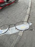 精工(SEIKO)眼镜框男女款全框钛材休闲潮流眼镜架H03097 173 49mm灰色/哑黑色 实拍图