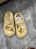大嘴猴（paul frank）洞洞鞋女士夏季户外踩屎感包头拖鞋 奶油杏 36-37【偏小一码】  实拍图
