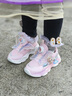 G.DUCKKIDS女童鞋子2024春秋新款儿童发光运动鞋旋转纽扣亮灯闪光女孩公主鞋 粉色 26 实拍图