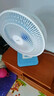 美的电风扇台扇家用节能台式对流风扇大风量风扇清新空气办公室卧室宿舍摇头轻音空调伴侣FGAU30D 白色 FGAU40D 实拍图