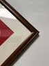 森淼中式书法国画字画实木相框装裱定制正方形画框挂墙木质裱框自装 8125胡桃色 尺寸5【可放50*50cm】 实拍图