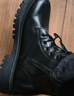 回力官方马丁靴男靴秋季皮面防水厚底增高工装靴黑色靴子男 黑色43 实拍图