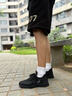 七匹狼男鞋休闲鞋男夏季网面鞋透气薄款休闲运动鞋飞织跑步鞋旅游鞋子男 黑色9453（夏季款） 40 =运动鞋41码 实拍图