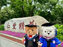 蜀黍家毕业礼物毕业小熊定制毛绒玩偶学生博士硕士学士服纪念品可印校徽 棕色：硕士工科 默认(无胸前印花、金属牌) 实拍图