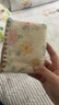 婴儿枕巾新生儿枕头平枕纯棉十层纱布吸汗透气防吐奶云片垫0-36月 0-3岁 樱花草莓【米色平枕】夹棉 实拍图