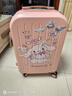 袋鼠（KANGAROO）玉桂狗卡通行李箱女学生拉杆箱可爱儿童多功能密码箱高颜值旅行箱 茱萸粉【玉桂狗】多功能充电款 20英寸 【偏小可登机】 实拍图