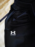 安德玛（UNDERARMOUR）男裤长裤 2025夏季新款运动裤健身训练裤宽松轻便黑色直筒裤子男 梭织快干/拉链裤脚/晒图退10 2XL 建议170-190斤 实拍图
