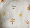 童泰新生婴儿衣服连体衣夹棉秋冬季0-6月初生宝宝纯棉加厚哈衣爬服 蓝色云朵 52cm (建议0-2个月身高50-55cm) 实拍图