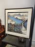 琅櫃坊手绘山水国画玄关水墨画办公室茶室高山流水中式装饰画名家书画 A-山中早春 画芯加框90-90CM 实拍图