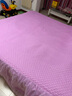 欧苏缦新款全棉韩版蕾丝纯棉床裙单件加厚夹棉床罩床笠带裙边高档床盖 高端绣花-紫色夹棉 180*200cm床裙+2个枕套 实拍图