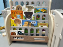 曼龙游戏围栏儿童书架绘本架宝宝玩具收纳架子储物柜子整理书架 维尔象五层书架-摩卡棕 实拍图
