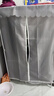 布衣柜简易衣柜家用收纳衣服柜卧室宿舍出租房加粗衣柜结实衣柜Q 1901灰色条纹【长106】 实拍图