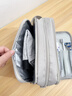 KDISV德国高端洗漱包出差旅行男士干湿分离防水便携套装女大容量小号 皮膜三层款灰色 收纳化妆梳洗包洗簌袋 实拍图