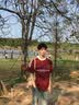 OEMG重磅纯棉美式复古酒红色短袖t恤男夏季潮牌五分袖条纹运动体恤 酒红色 XL [建议120-135斤] 实拍图