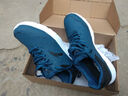 安踏男鞋运动鞋男秋冬季男士软底网面跑步鞋休闲鞋皮面保暖防水鞋子男 （皮面防水鞋）藏蓝/安踏白 43 （9.5码） 实拍图