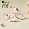 卡特兔宝宝学步鞋秋冬宝宝棉鞋男童加绒二棉童鞋1-3岁软底机能鞋小K盾 白粉-网面 24 内长14.5cm 脚长13.6-14.2 实拍图