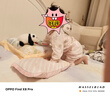 全棉时代宝宝家居服套装婴幼童睡衣男女童纯棉透气上下分体长袖圆领打底服 花园物语粉 100cm（2-3岁）无肩扣 实拍图