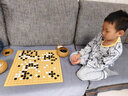 妙记围棋五子棋围象棋三合一实木楠竹棋盘楠竹棋罐仿玉棋子MJ8271 实拍图