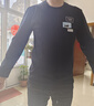 欧郎格 长袖t恤男士潮流春秋装秋衣T恤体恤内搭上衣服新款 【纯棉5】点线黑+小狗黑 XXL建议150-170斤 实拍图