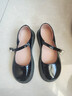 G.duck小黄鸭女童小皮鞋2024春秋新款黑色玛丽珍鞋鞋子演出鞋儿童公主鞋 黑色 （脚长加1cm下单哦） 37 （内长23.3cm） 实拍图