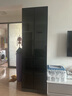 莀晞家居酒柜 客厅酒柜家用落地餐边柜储物柜展示柜简约带钢化玻璃门酒柜 轻奢灰双门60*40*200带灯无酒格 实拍图