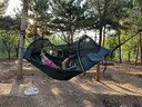 牧野朝歌户外吊床防蚊防雨防侧翻吊床帐篷单双人蚊帐吊床折叠野外露营秋千 吊床帐篷(防蚊）+外账(防雨) 实拍图
