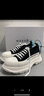 亚历山大.麦昆（ALEXANDER MCQUEEN）女鞋经典礼物款运动黑白帆布鞋697072 W4MV2 1070 实拍图