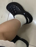 卡骆驰crocs贝雅云彩女士洞洞鞋户外休闲鞋|208186 黑色-001(含智必星) 40 (260mm) 实拍图